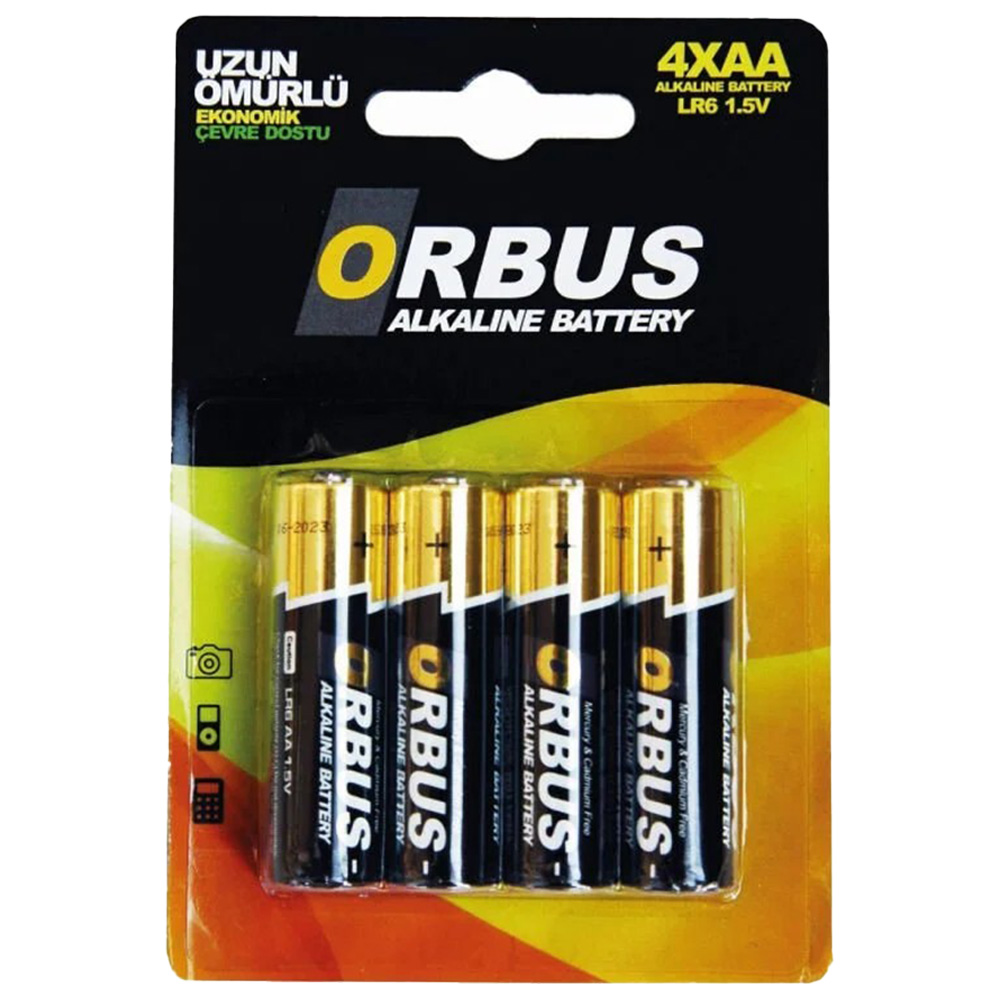 ORBUS ALKALİN  KALEM PİL 4'LÜ AAA