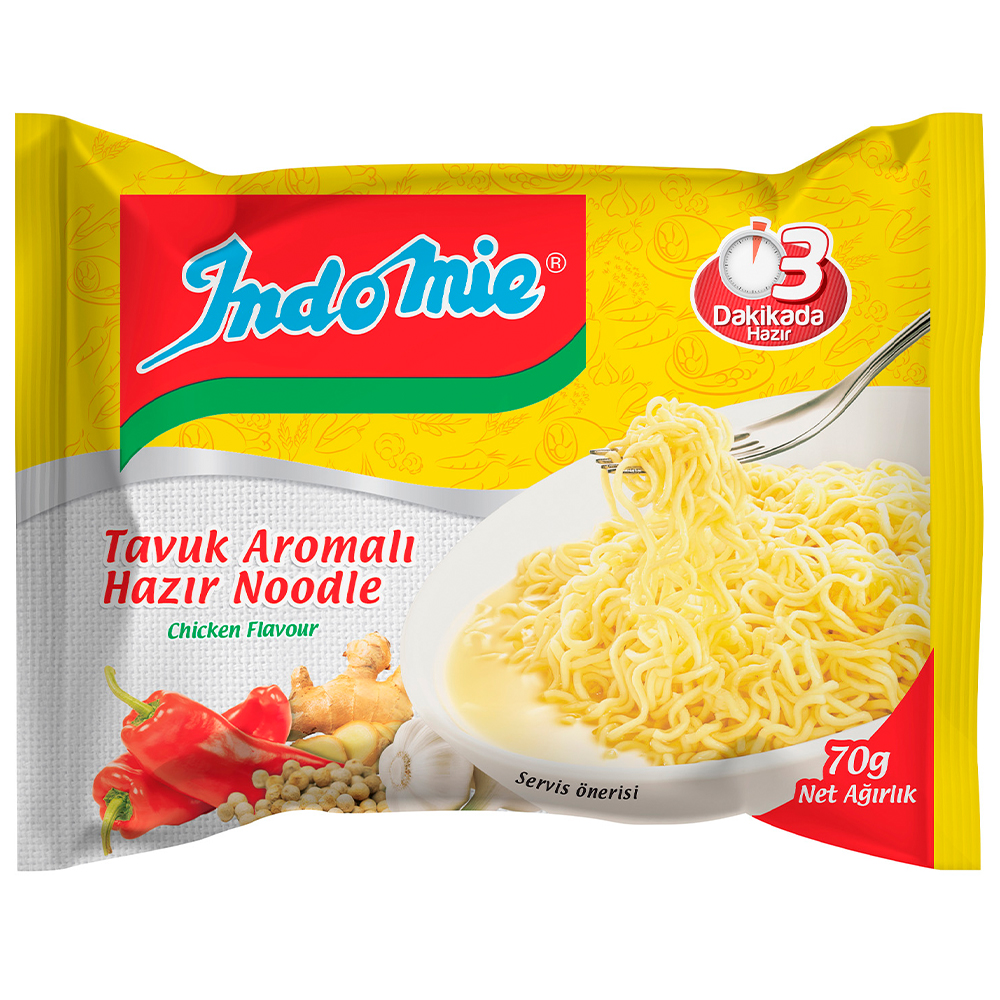 INDOMİE TAVUK AROMALI NOODLE
