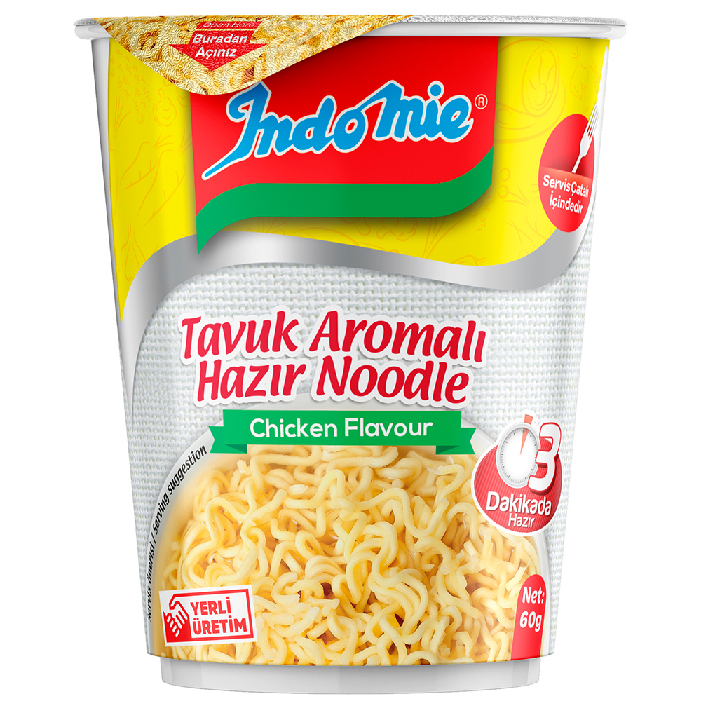 INDOMİE TAVUK AROMALI BARDAK NOODLE