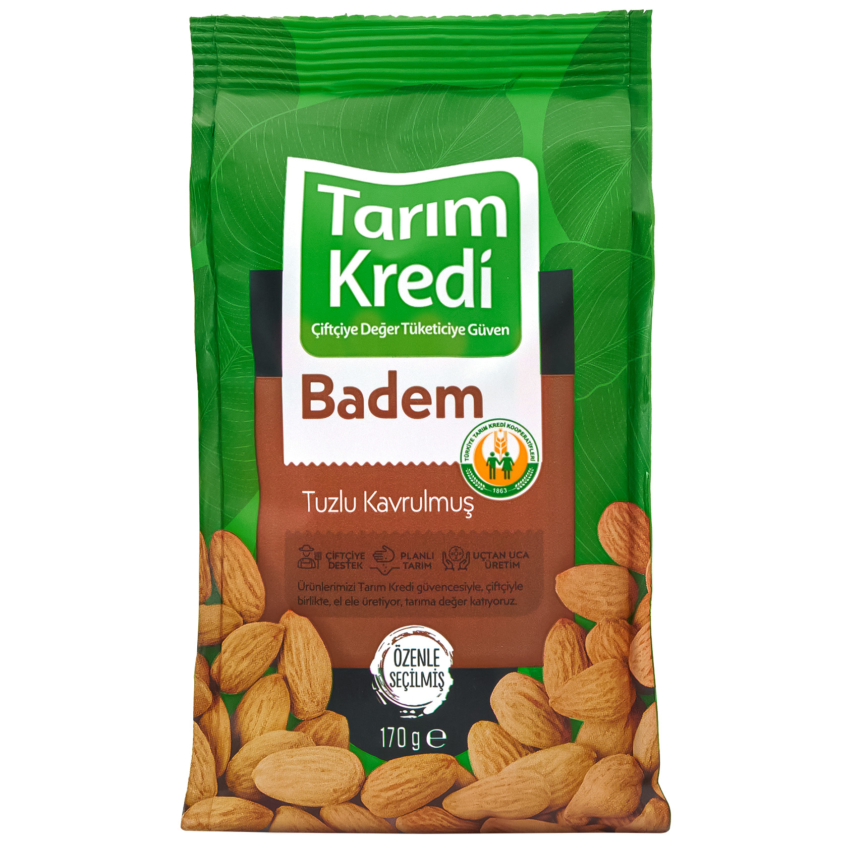 TK PAKETLİ KAVRULMUŞ İÇ BADEM NATUREL