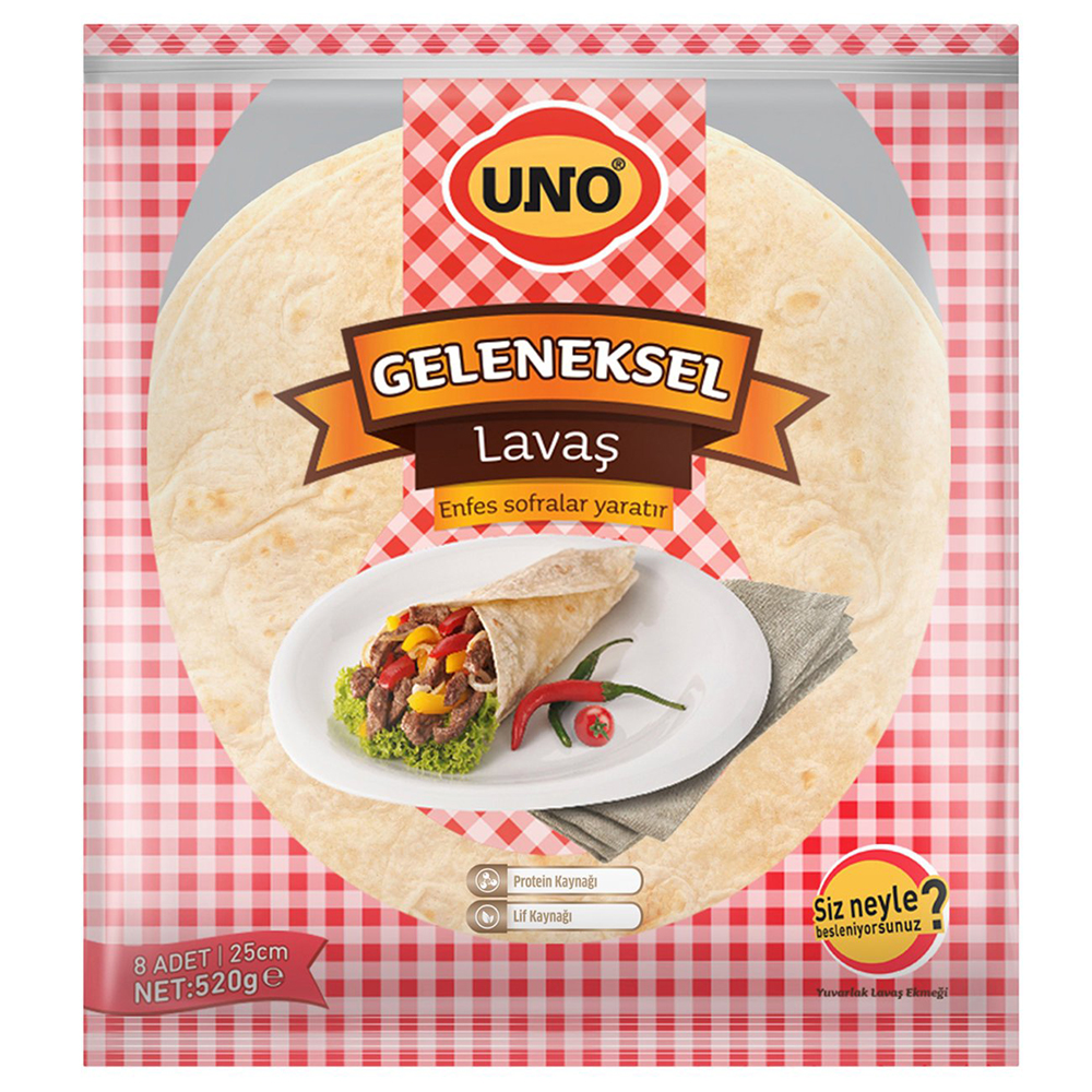 UNO GELENEKSEL LAVAŞ 25 CM