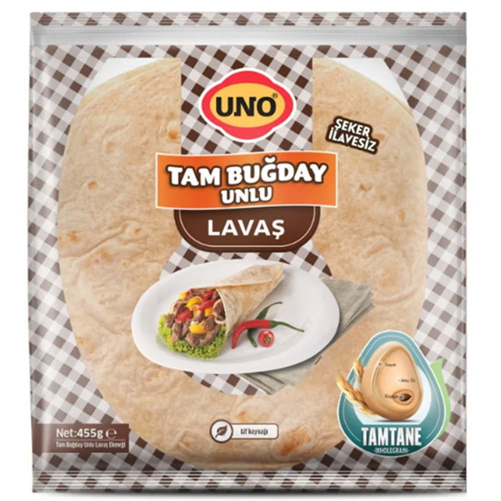 UNO TAM BUĞDAYLI LAVAŞ 25 CM