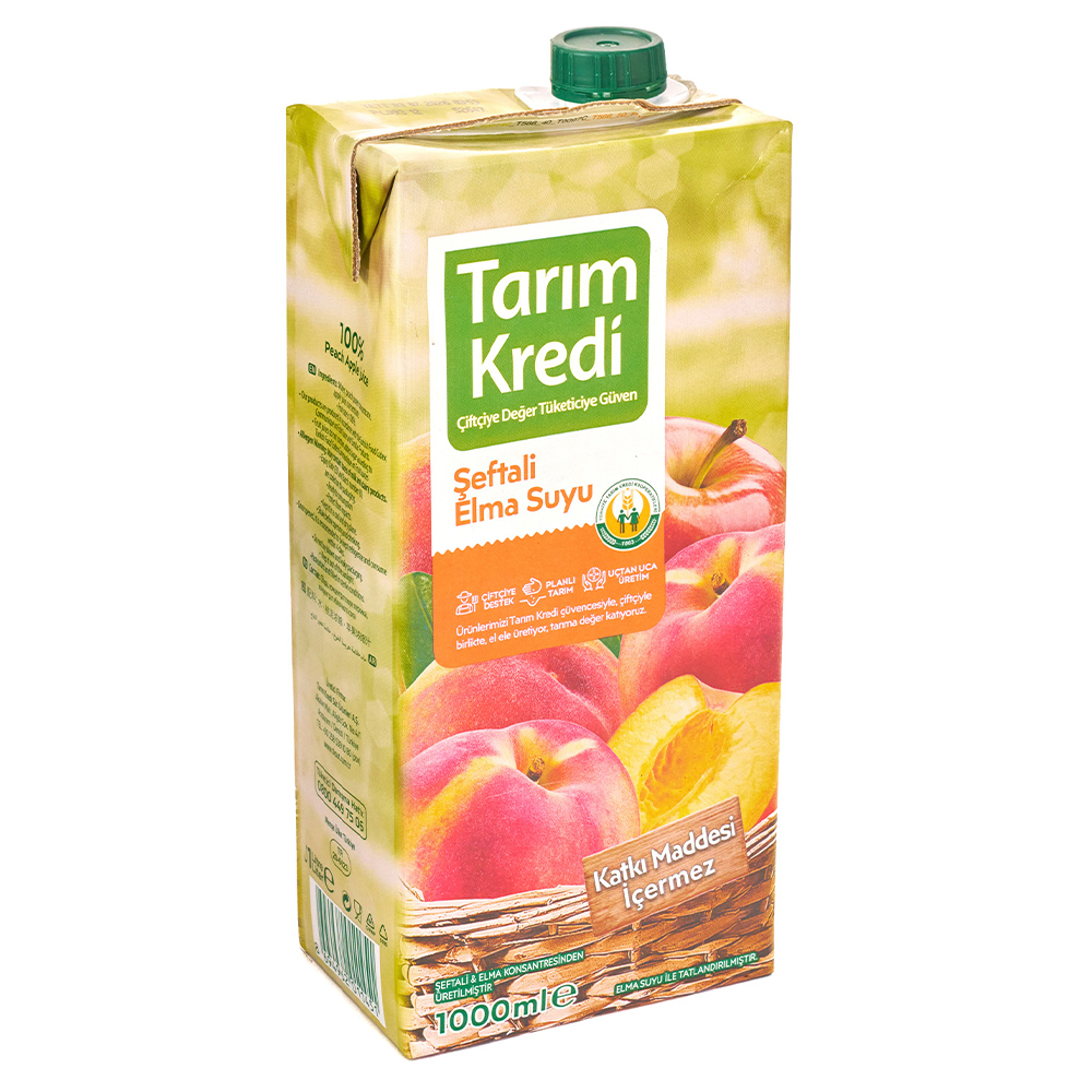 TK %100 ŞEFTALİ ELMA SUYU