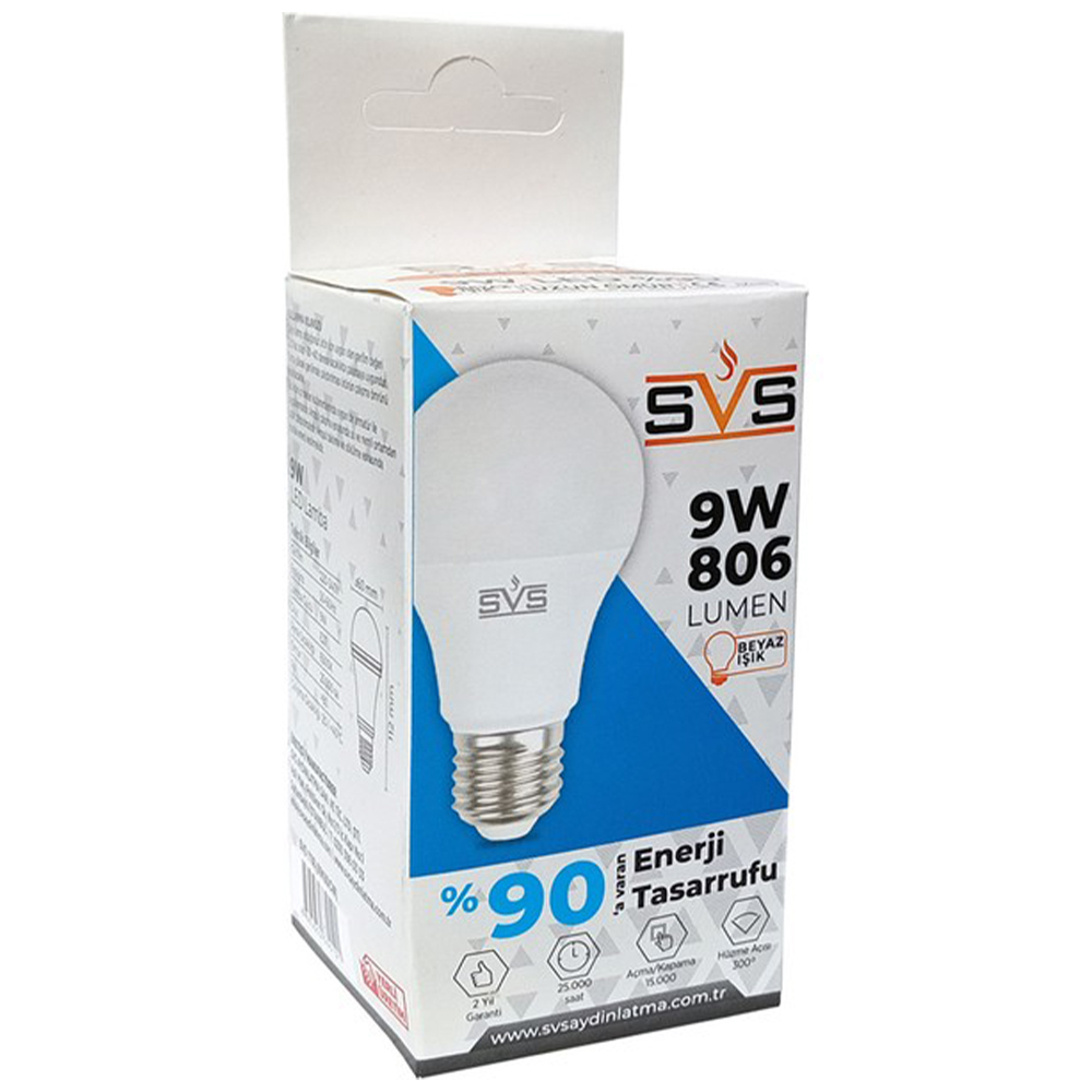 SVS 9W LED AMPUL 6500K