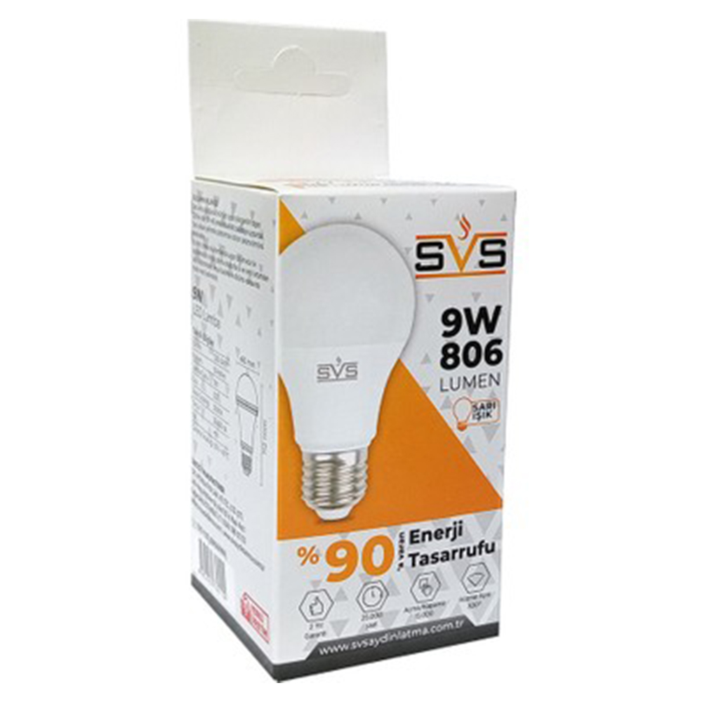 SVS 9W LED AMPUL 3000K