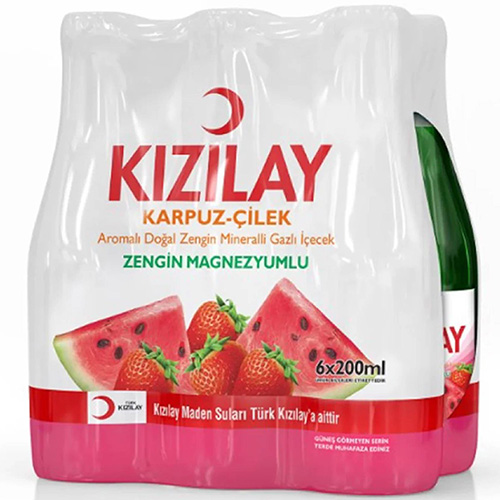 KIZILAY MADEN SUYU KARPUZ ÇİLEK  6 LI