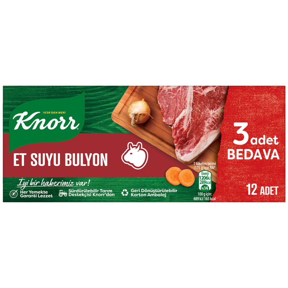 KNORR ET SUYU BULYON 12 LI