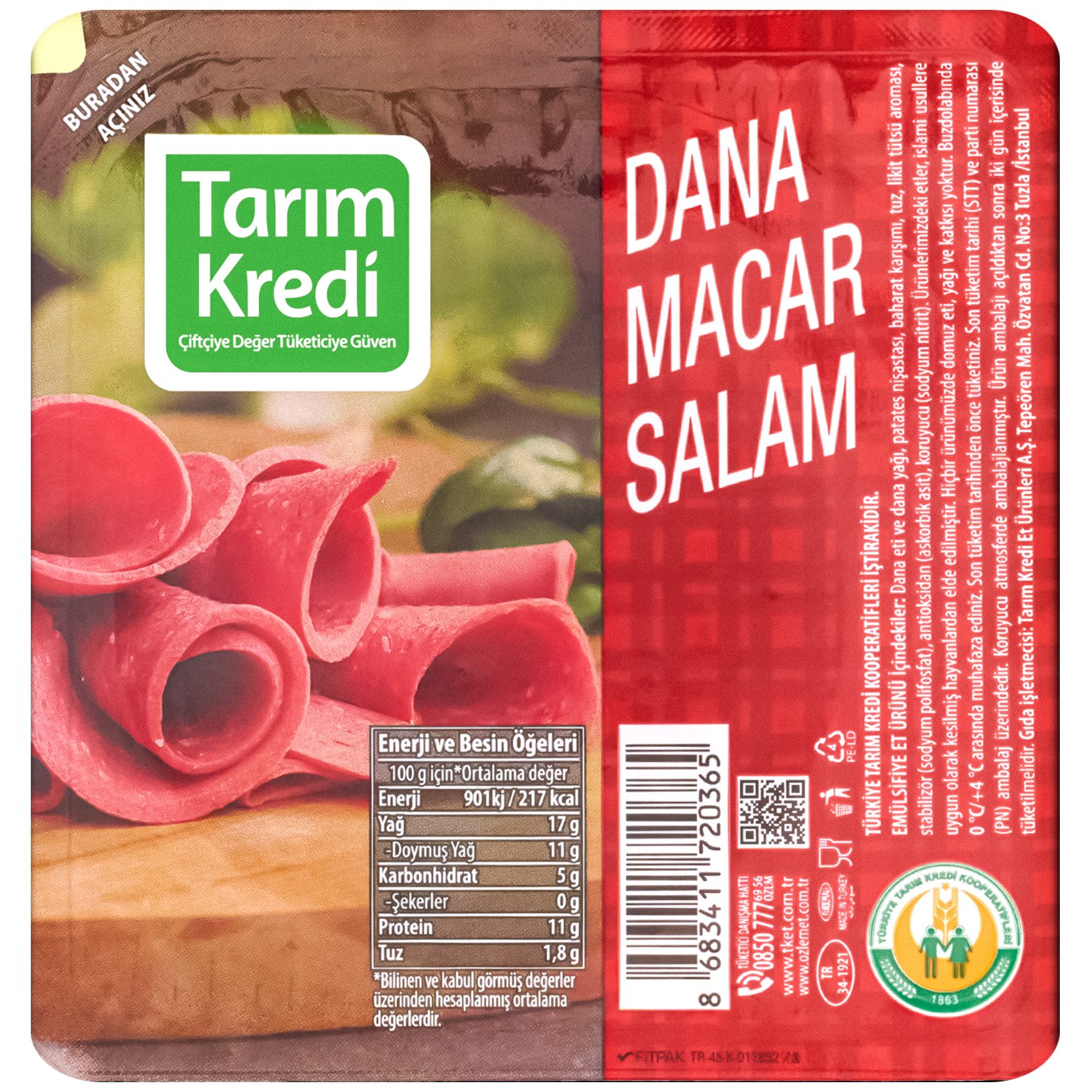 TK DANA MACAR SALAM DİLİMLİ