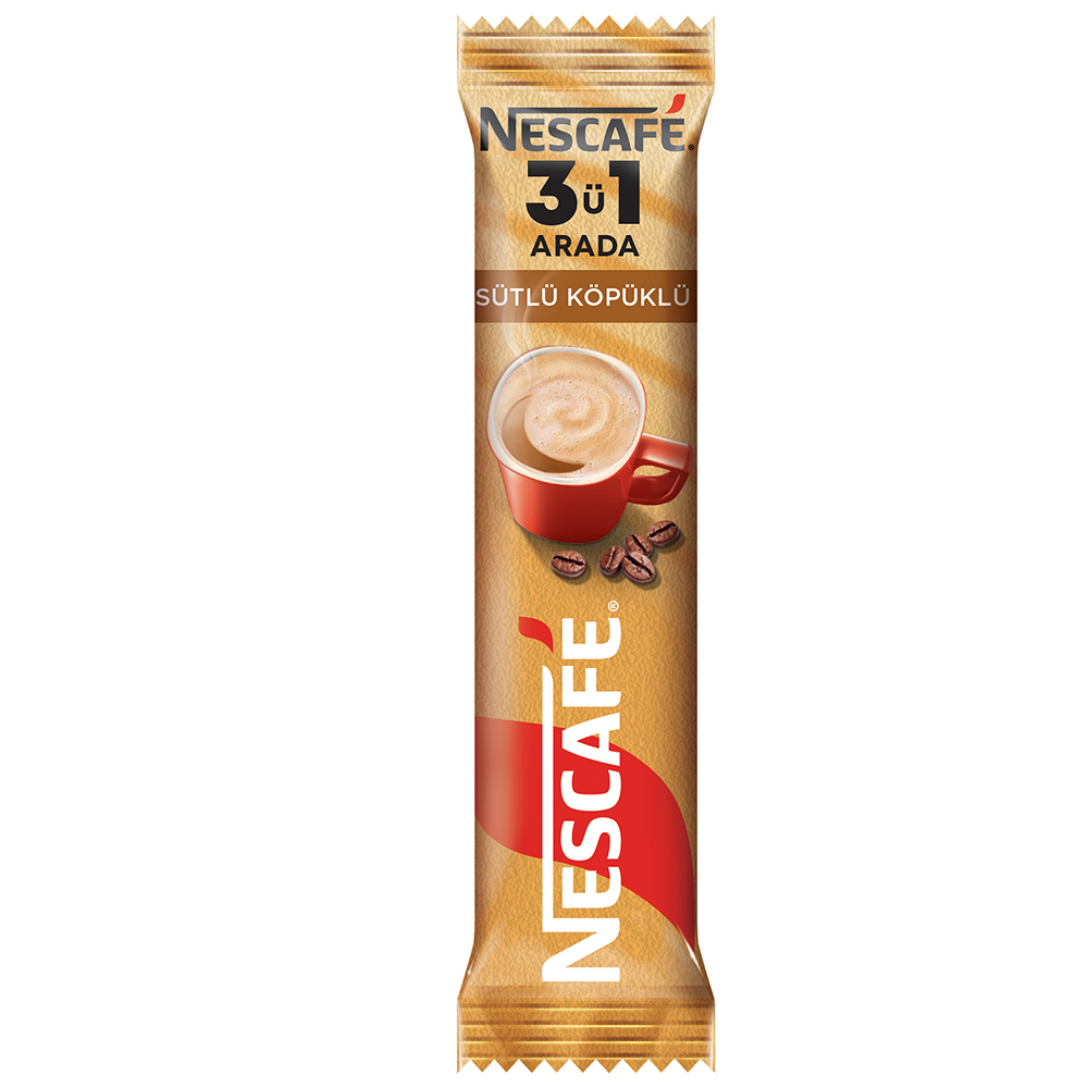NESCAFE 3 Ü 1 ARADA SÜTLÜ KÖPÜKLÜ