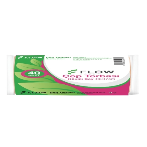 FLOWPACK ÇÖP TORBASI MİNİ 45X50 40 LI