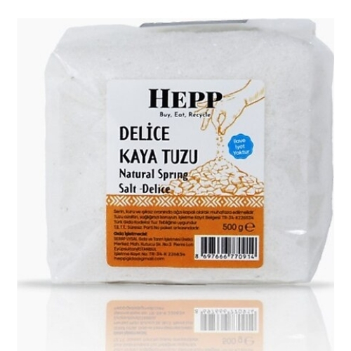 HEPP DELİCE KAYA TUZU ÖĞÜTÜLMÜŞ 500 G