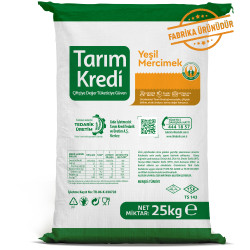 TK YEŞİL MERCİMEK 5-6 MM BEZÇUVAL