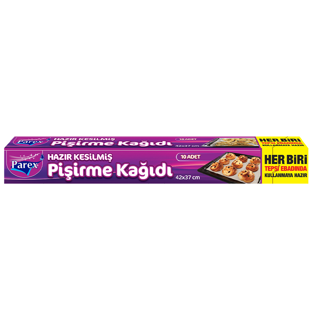 PAREX HAZIR KESİLMİŞ PİŞİRME KAĞIDI 10'LU ORT