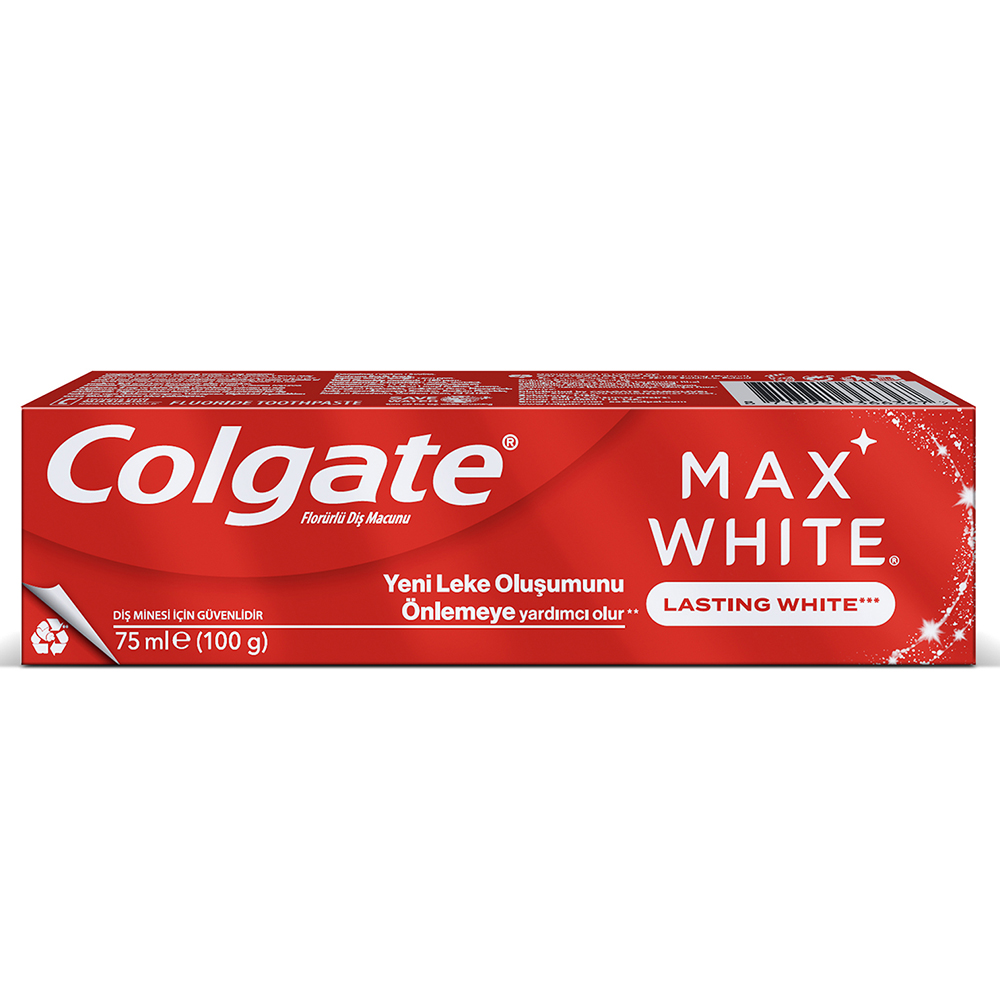 COLGATE MAX WHITE KALICI BEYAZLIK DİŞ MACUNU