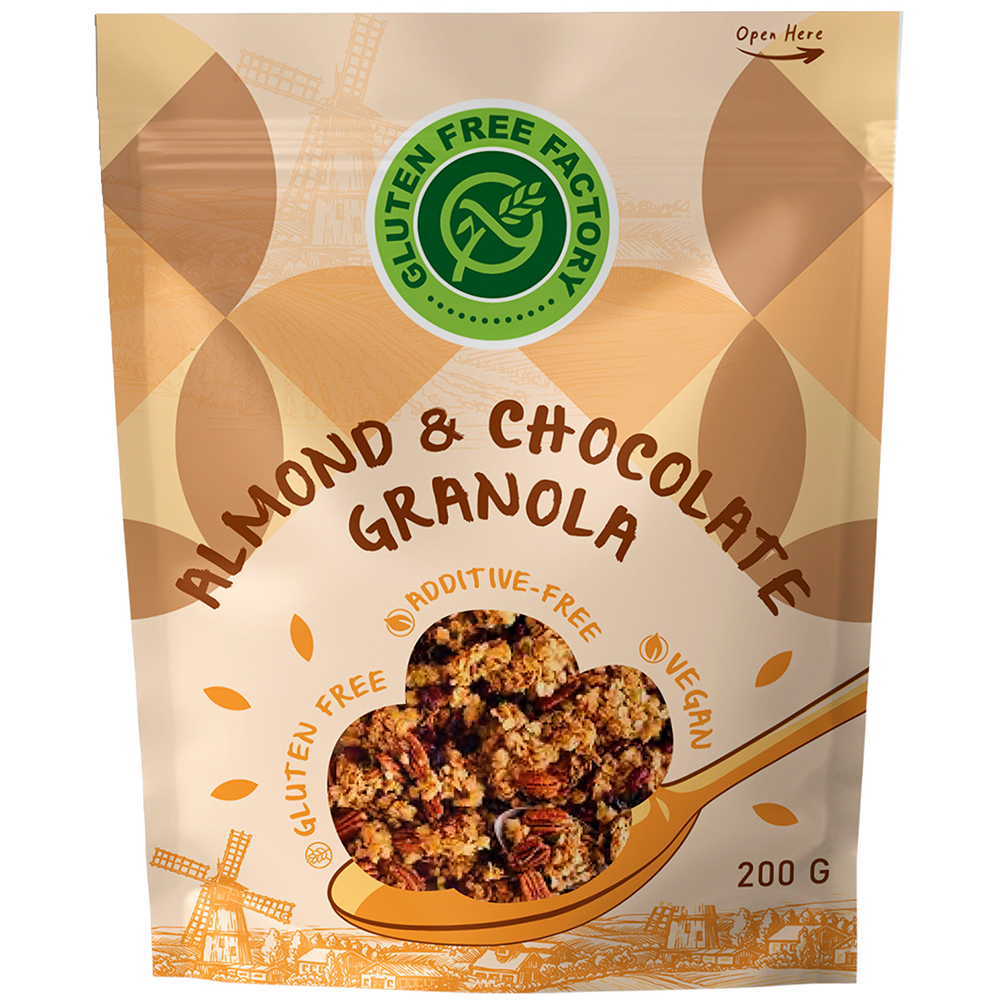 GLUTENSİZ FABRİKA KARA B. GRANOLA BADEMLİ ÇİK.