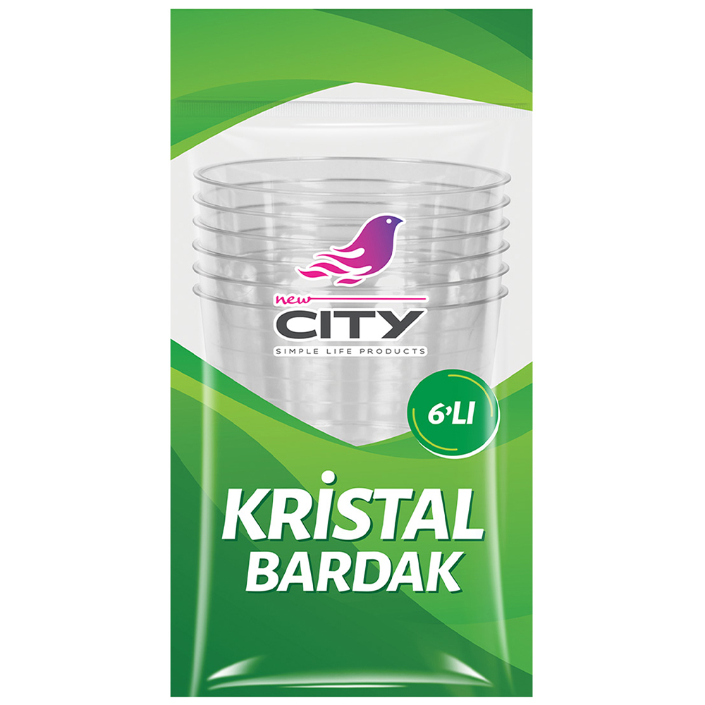 NEW CİTY KRİSTAL BARDAK 6 Lİ