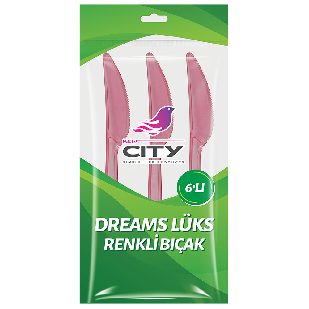 NEW CİTY DREAMS LÜKS RENKLİ BIÇAK 6 LI
