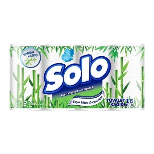 SOLO BAMBU TUVALET KAĞIDI 2 KATLI 16 LI