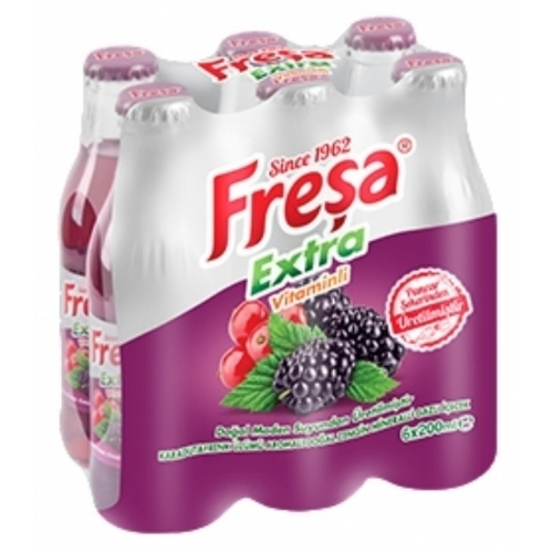 FREŞA EXTRA KARADUT FRENK ÜZÜMÜ MEYVELİ 6*200 ML