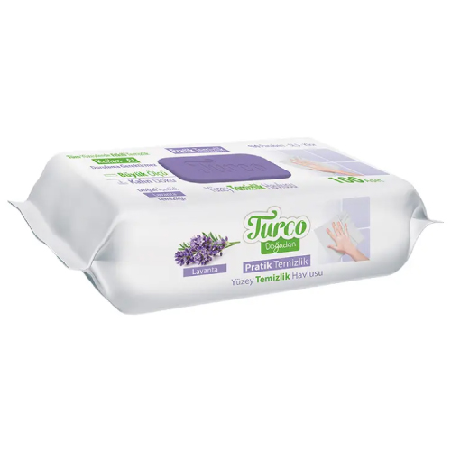 TURCO YÜZEY TEMİZLİK HAVLUSU LAVANTA 100 LÜ