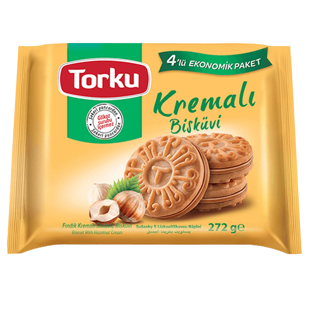 TORKU FINDIK KREMALI BİSKÜVİ 4X