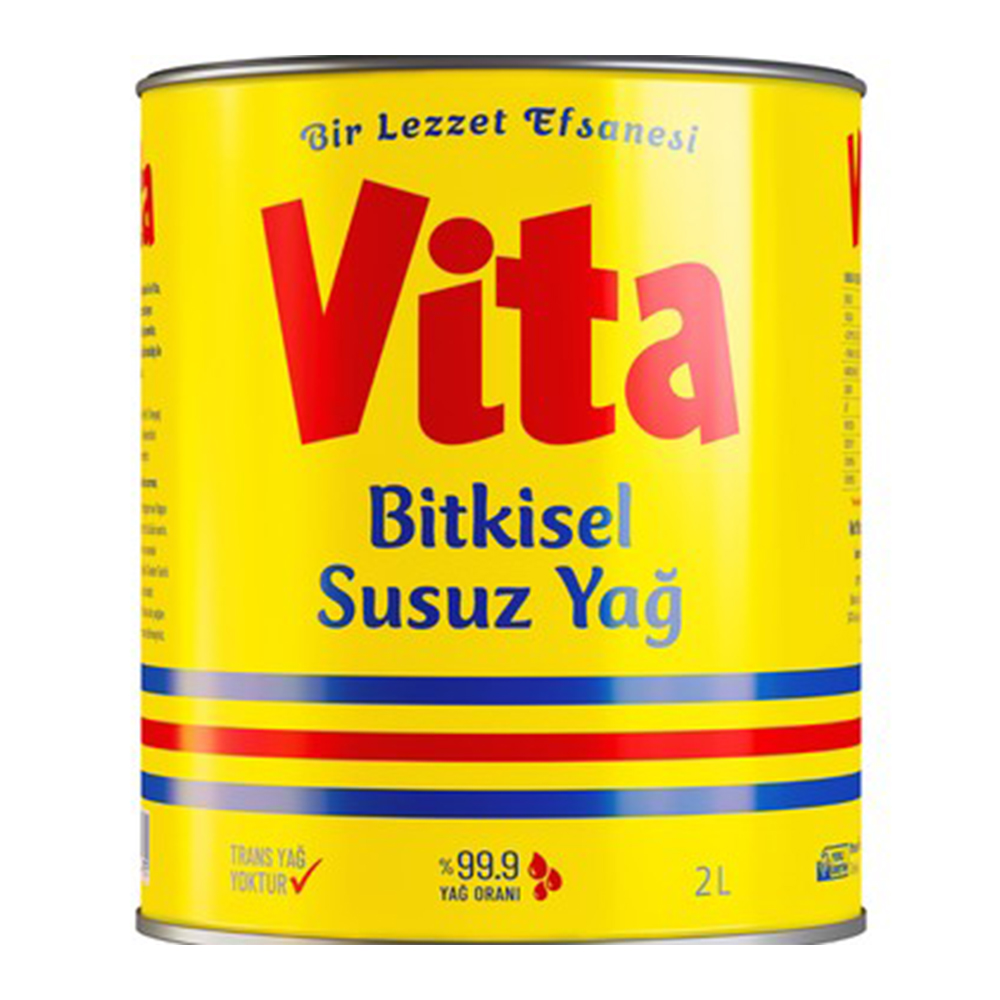 VİTA BİTKİSEL SUSUZ YAĞ TENEKE