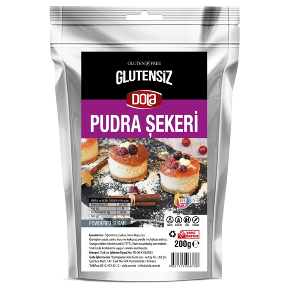 DOLA GLUTENSİZ PUDRA ŞEKERİ