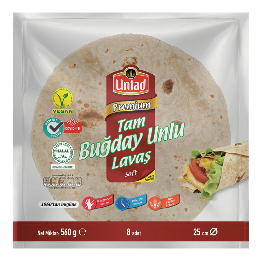 UNTAD LAVAŞ TAM BUĞDAYLI (8*25 CM)