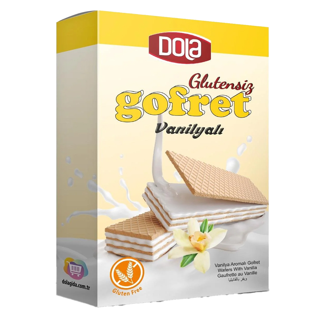 DOLA GLUTENSİZ VANİLYALI GOFRET