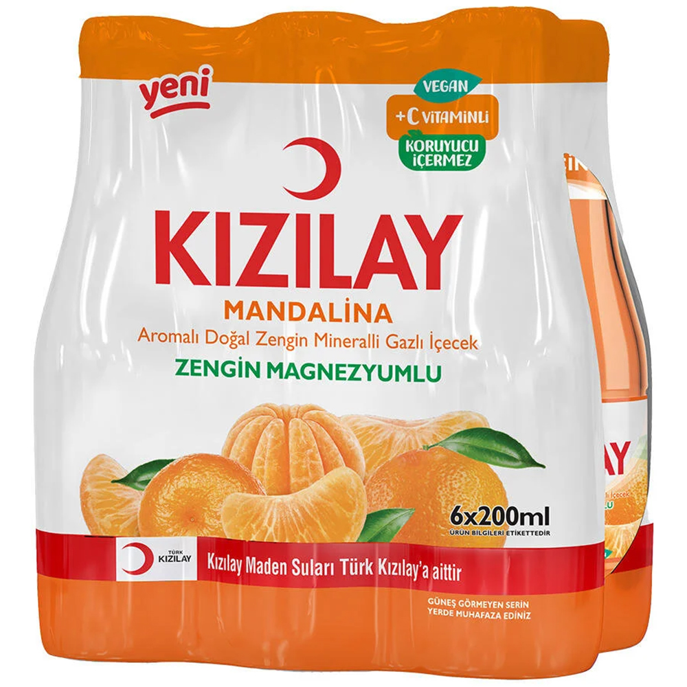KIZILAY MADEN SUYU MANDALINA 6 LI
