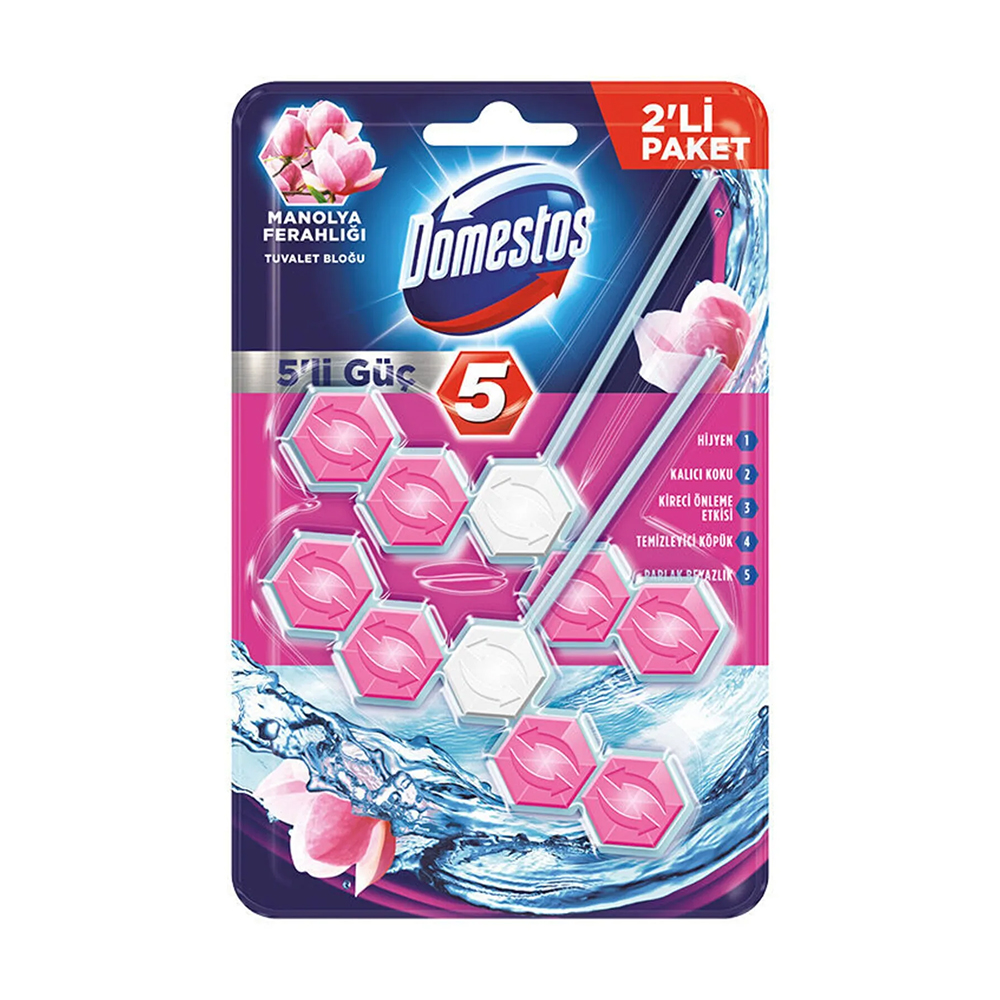 DOMESTOS WC BLOK 5 Lİ DUO PACK MANOLYA