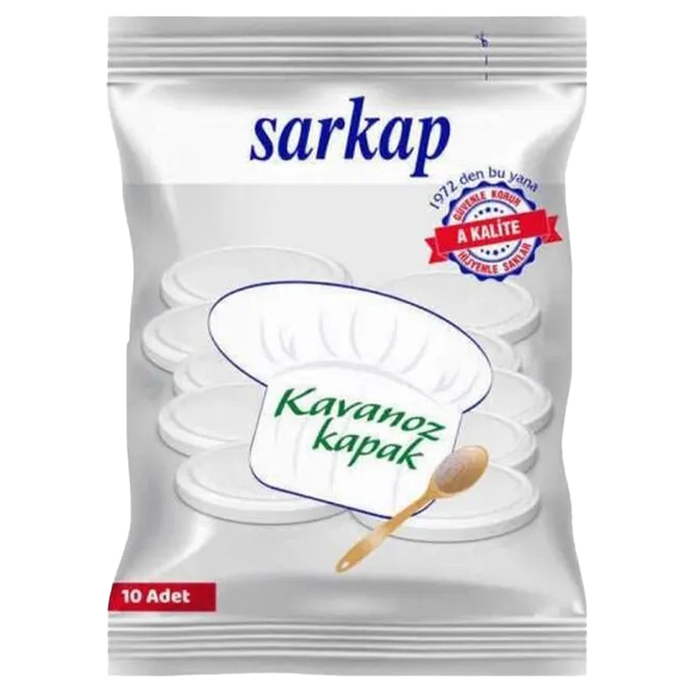 SARKAP 82 MM POŞETLİ 10'LU KAVANOZ KAPAĞI