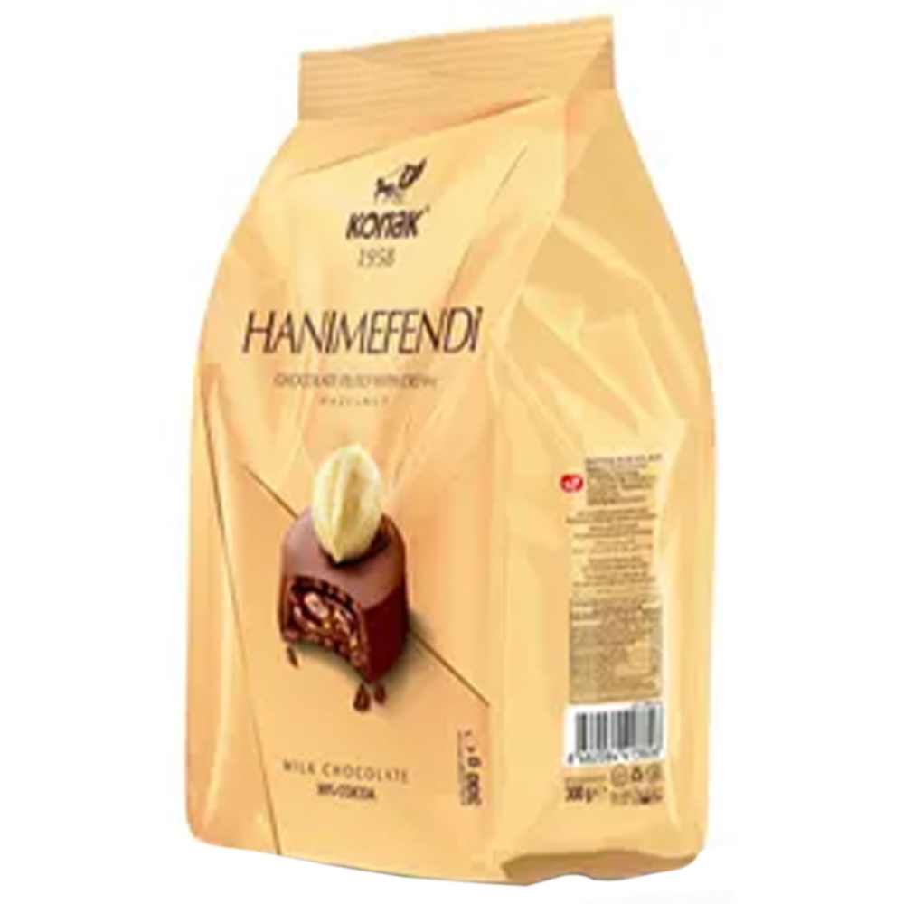KONAK HANIMEFENDİ ÇİKOLATA SÜT&amp;FINDIK PARÇALI