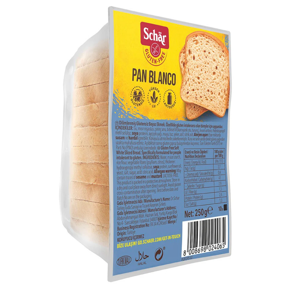 SCHAR PAN BLANCO DİLİMLİ EKMEK