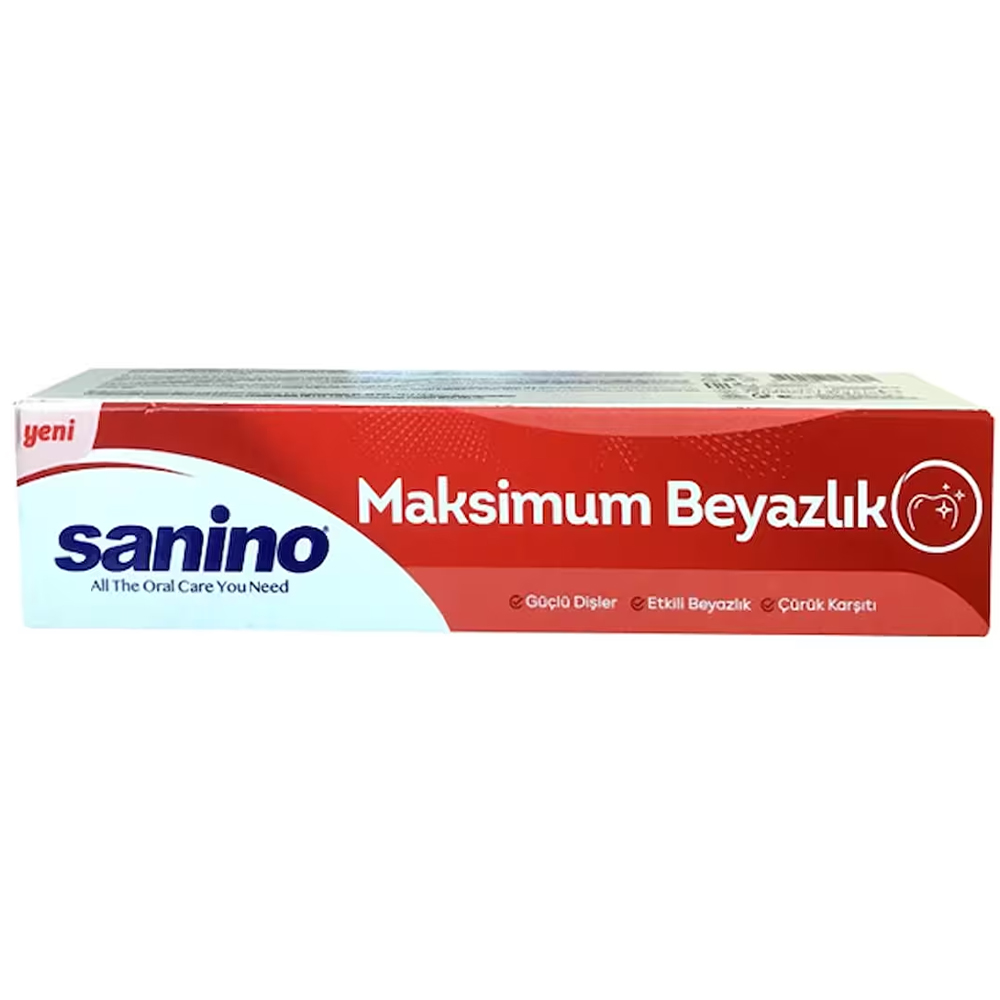 SANİNO  MAKSİMUM BEYAZLIK DİŞ MACUNU