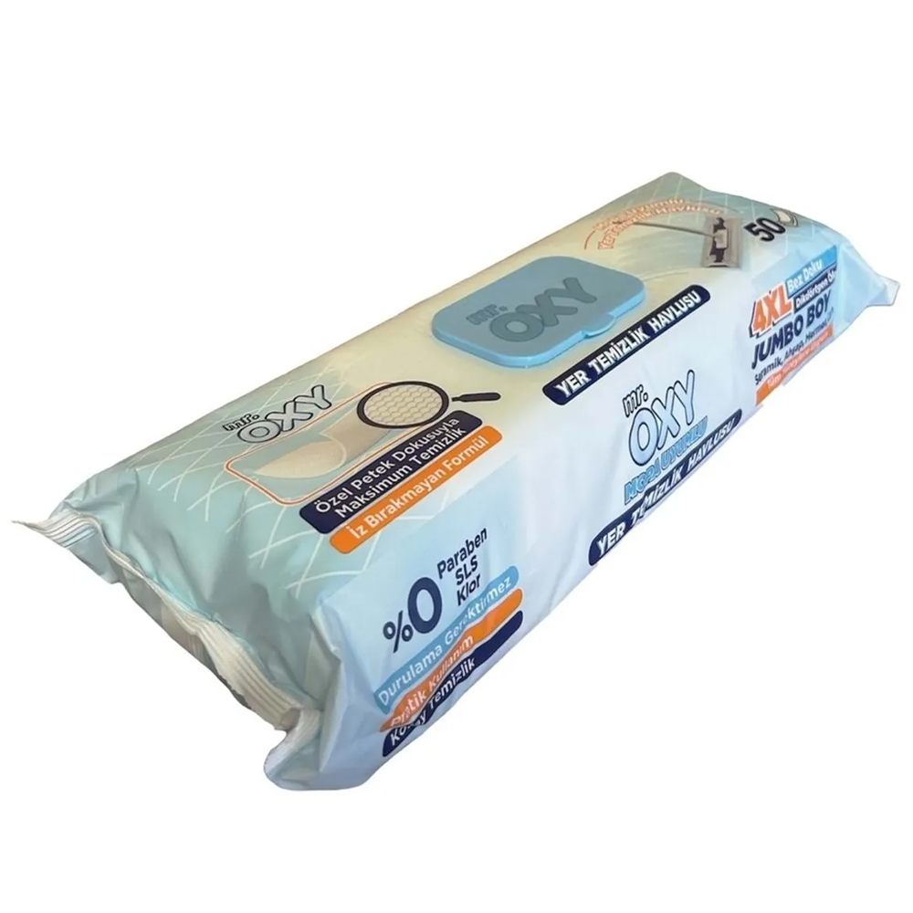 MR OXY  YER TEMİZLİK HAVLUSU MOP UYUMLU 50Lİ
