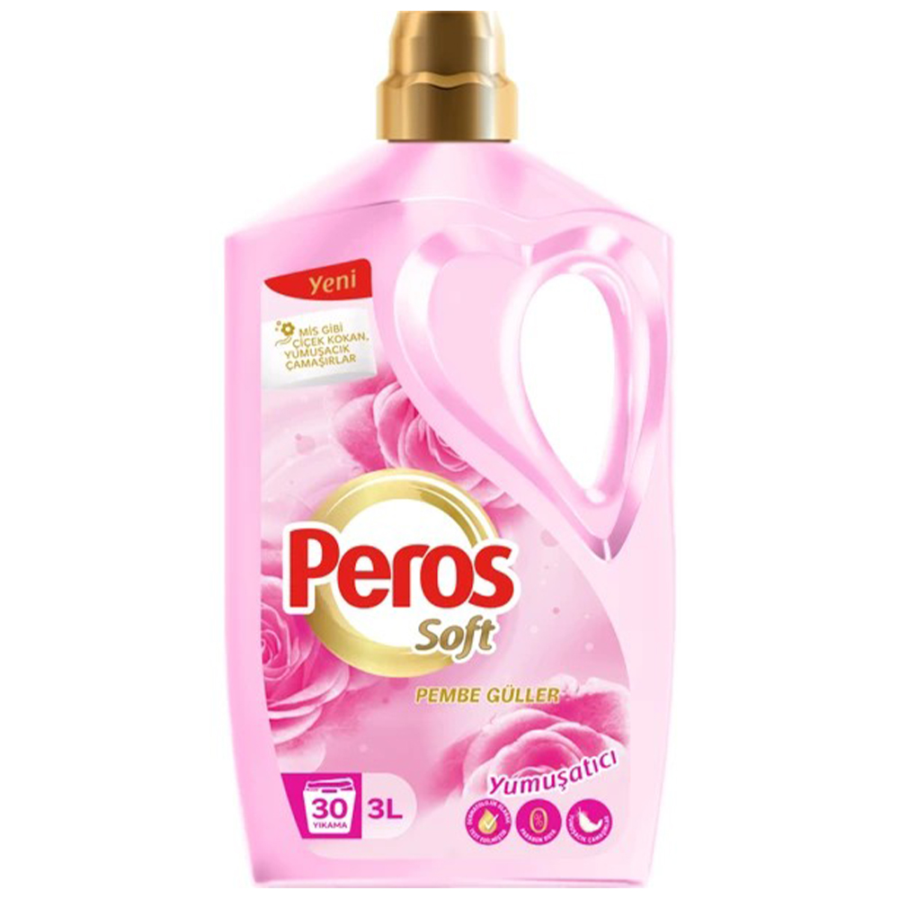 PEROS  YUMUŞATICI PEMBE GÜLLER KALPLİ