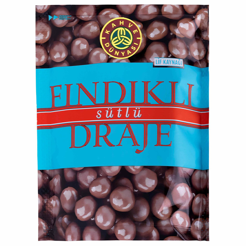 KAHVE DÜNYASI SÜTLÜ ÇİKOLATALI FINDIK DRAJE