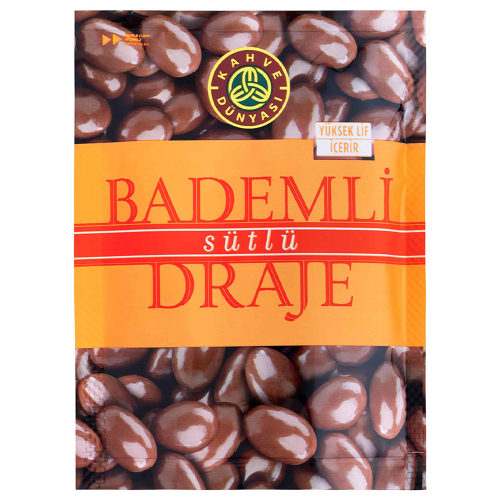 KAHVE DÜNYASI SÜTLÜ ÇİKOLATALI BADEM DRAJE