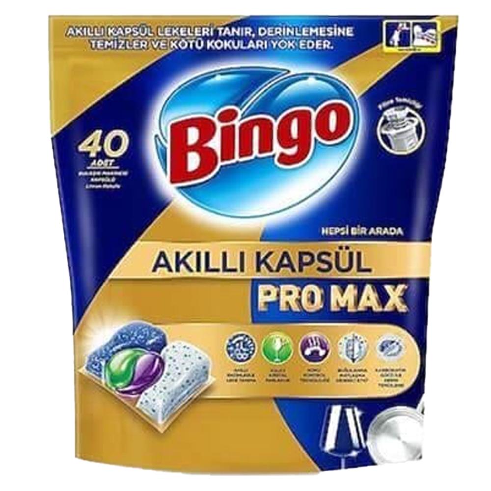 BİNGO AKILLI BULAŞIK KAPSÜL PRO MAX 40 LI
