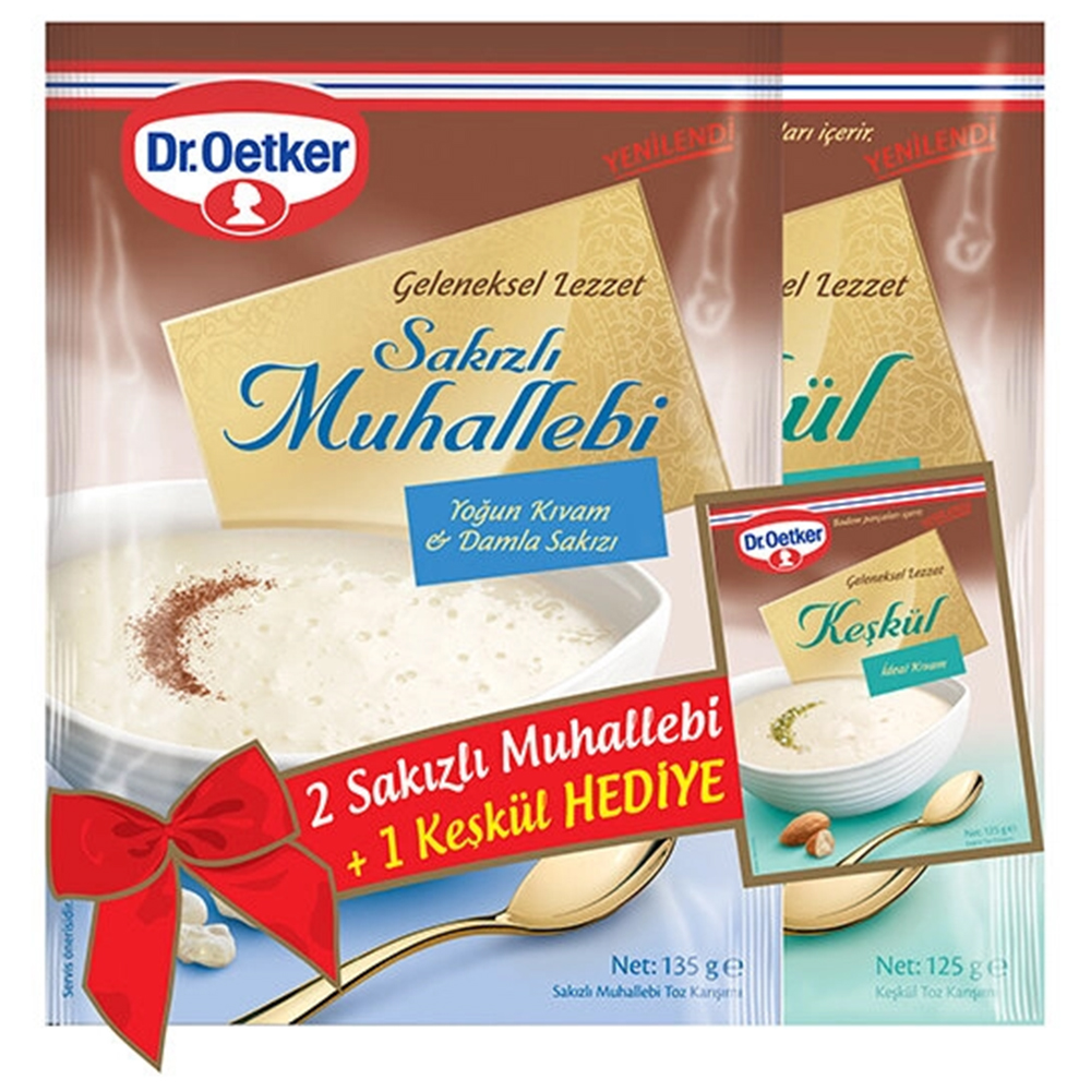 DR. OETKER 2 SAKIZLI MUHALLEBİ+KEŞKÜL HEDİYE