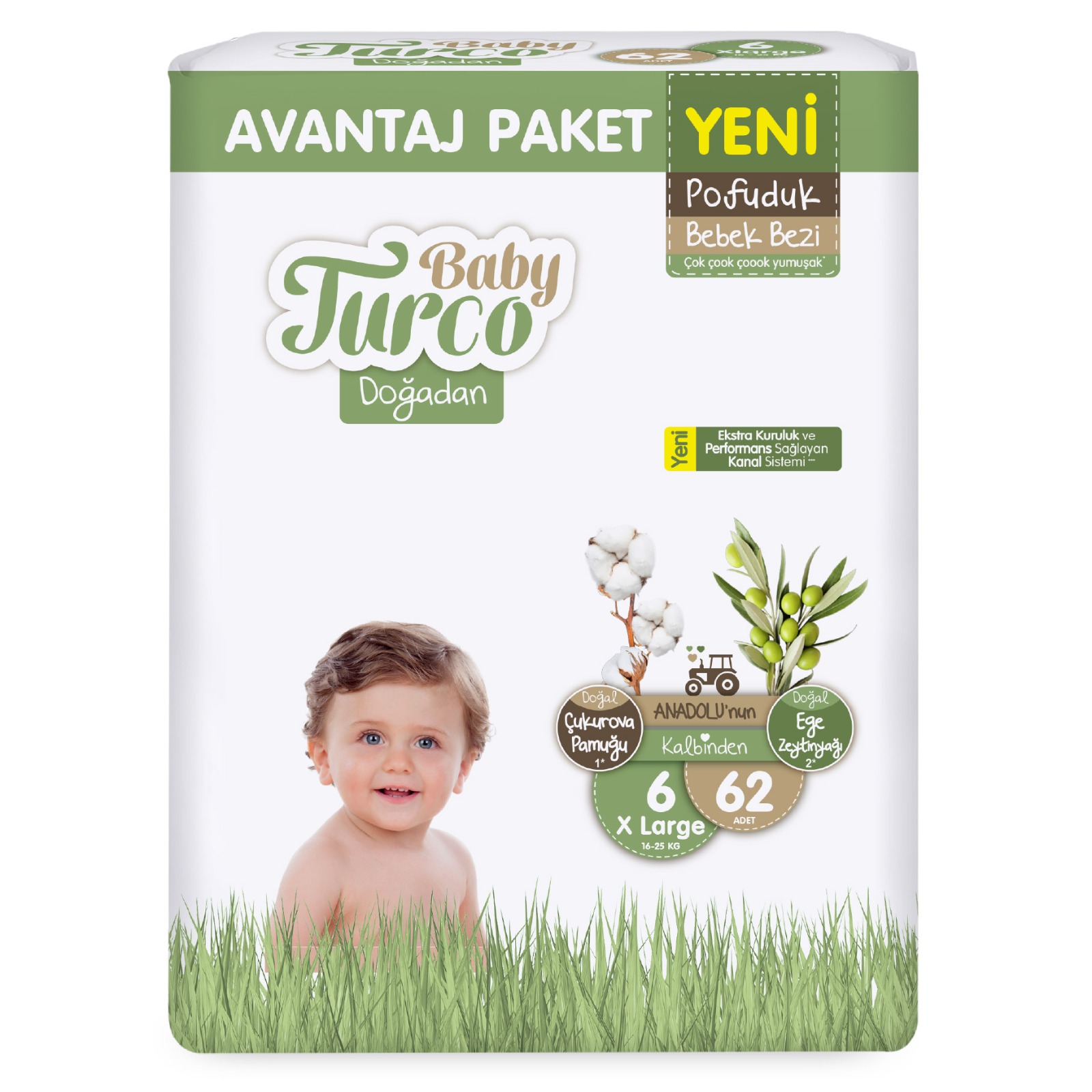 BABY TURCO DOĞADAN AVANTAJ XL 62 Lİ