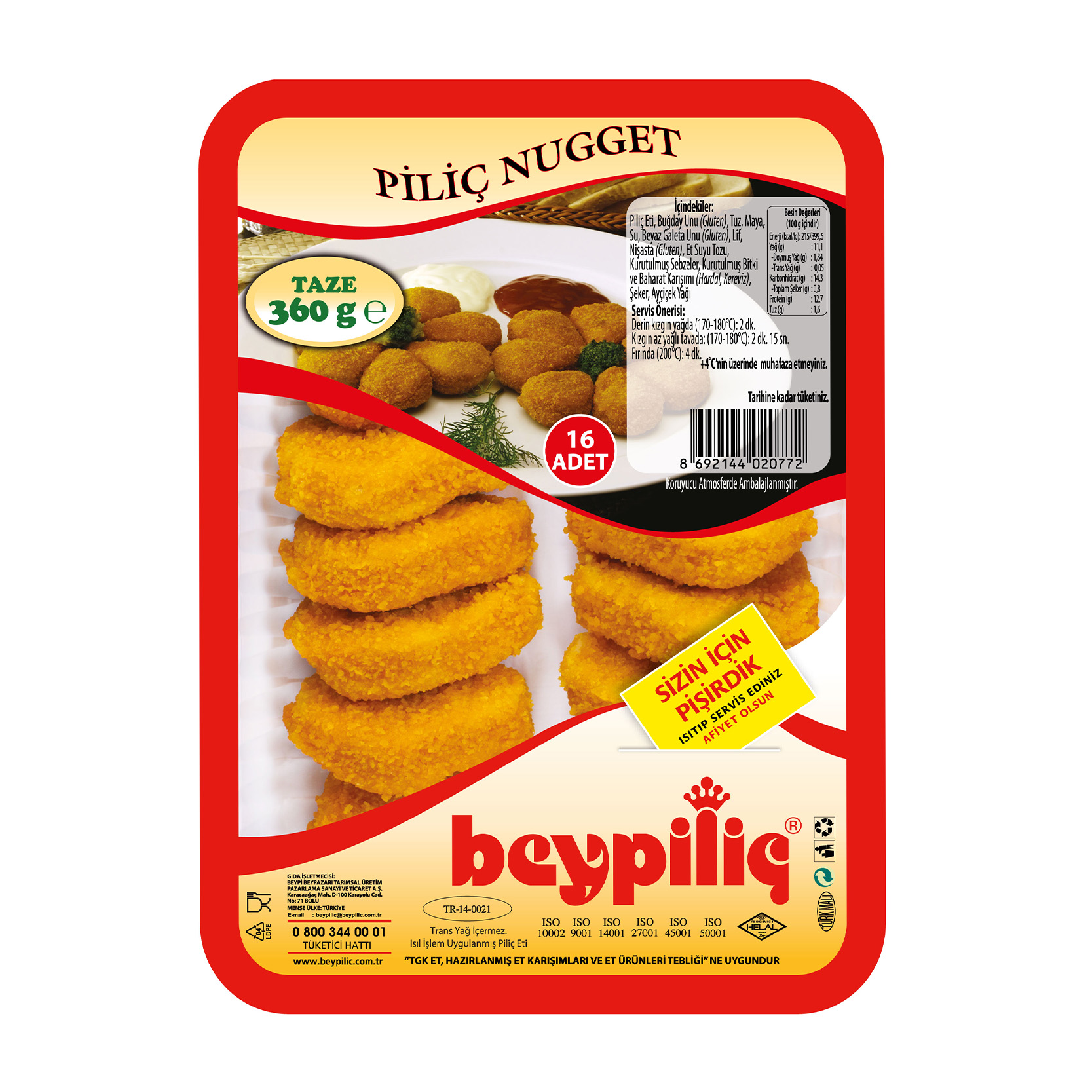 BEYPİLİÇ PİLİÇ NUGGET