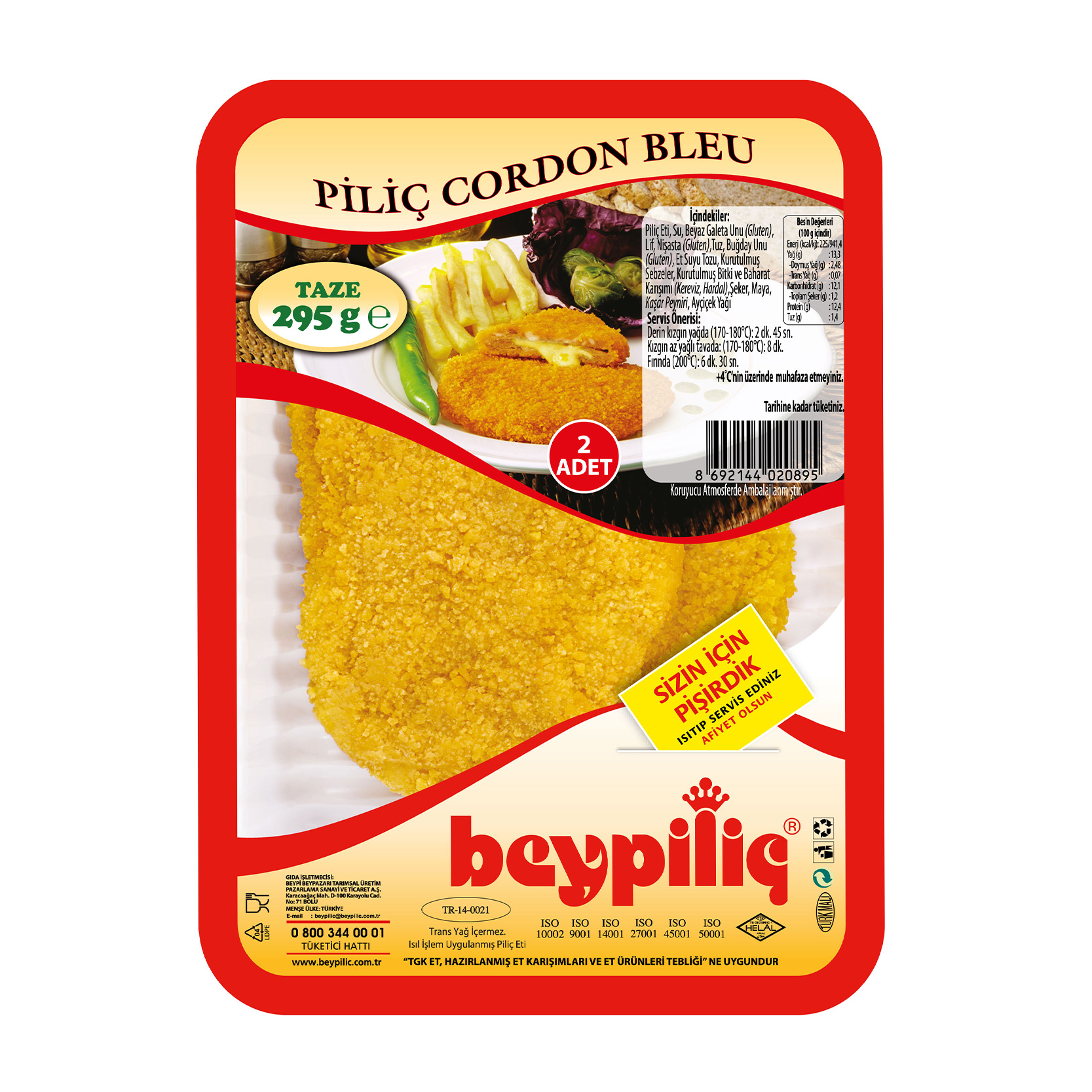 ERP TAVUK CORDON BLEU