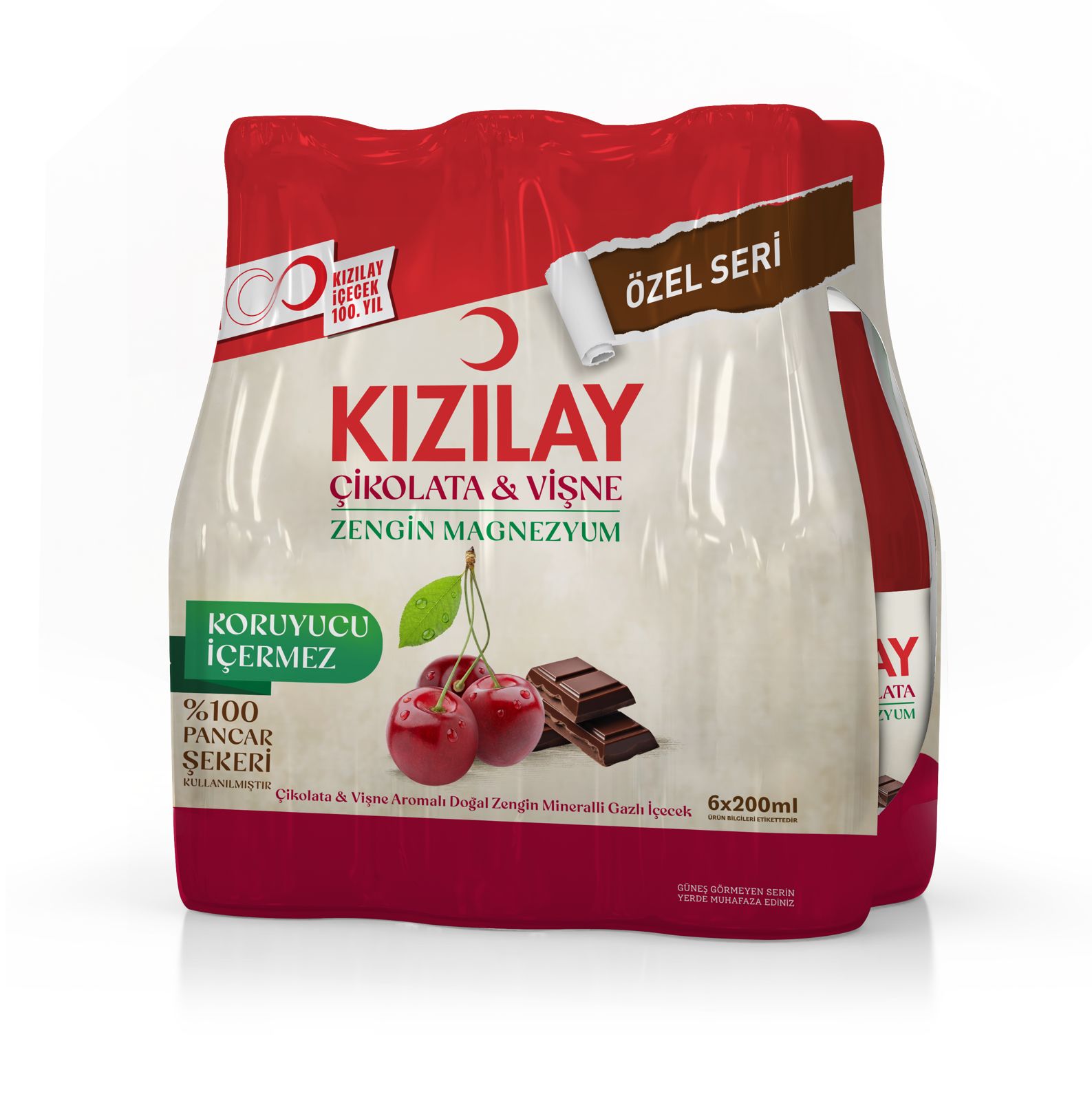 KIZILAY MADEN SUYU NOSTALJİ VİŞNE ÇİKOLATA200ML6LI
