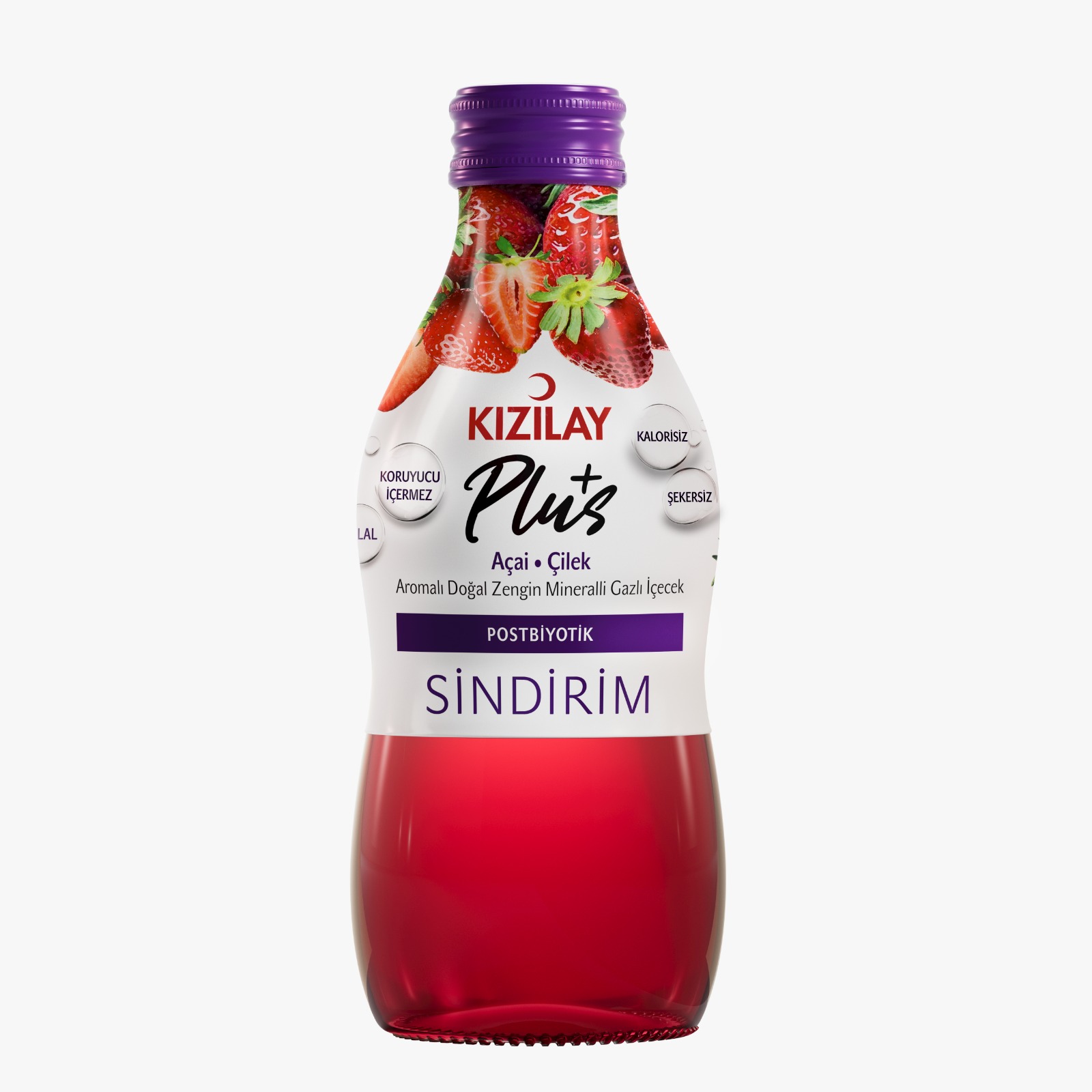 KIZILAY PLUS MADEN SUYU AÇAİ&amp;ÇİLEK 200 ML