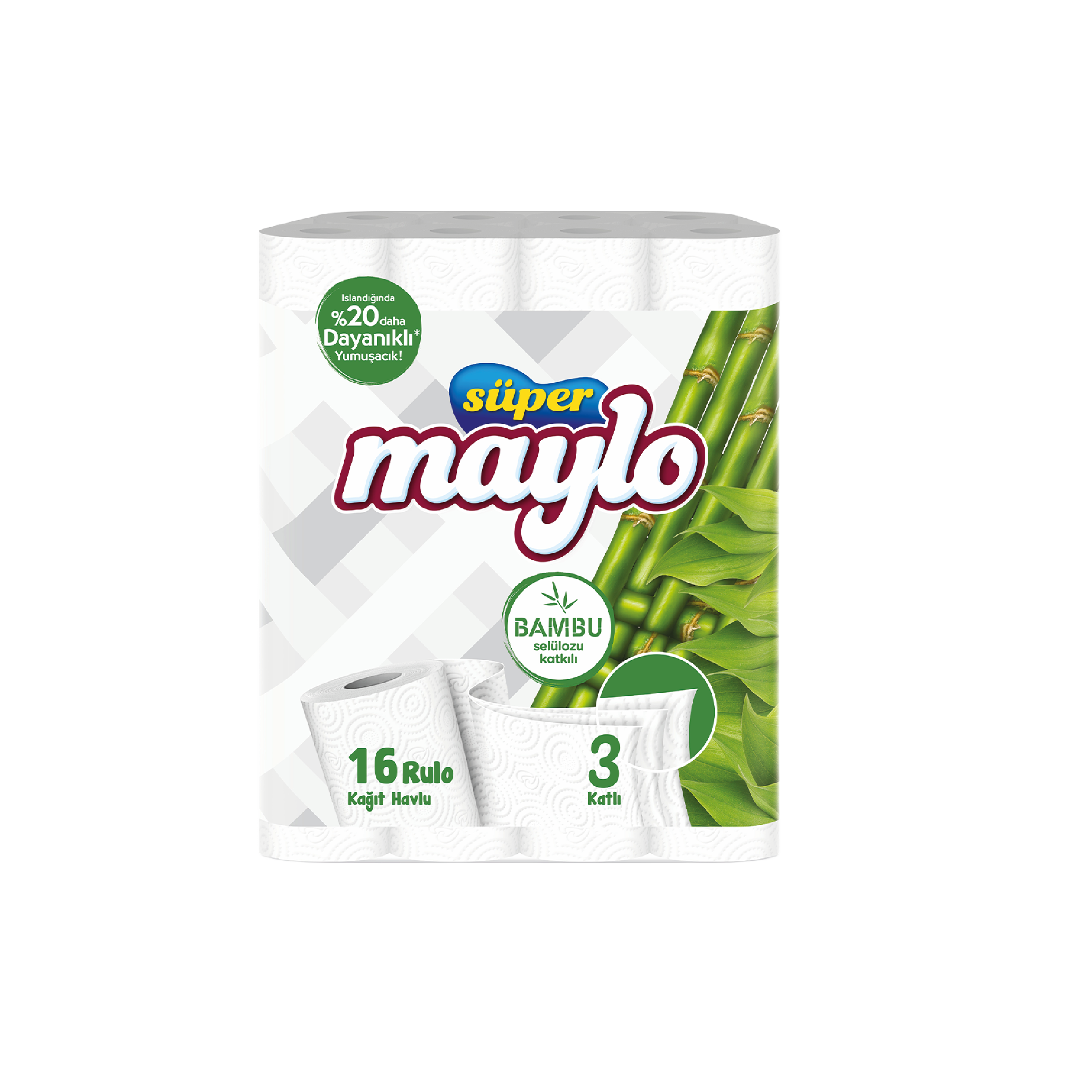 MAYLO BAMBU KAĞIT HAVLU 3 KATLI 16'LI