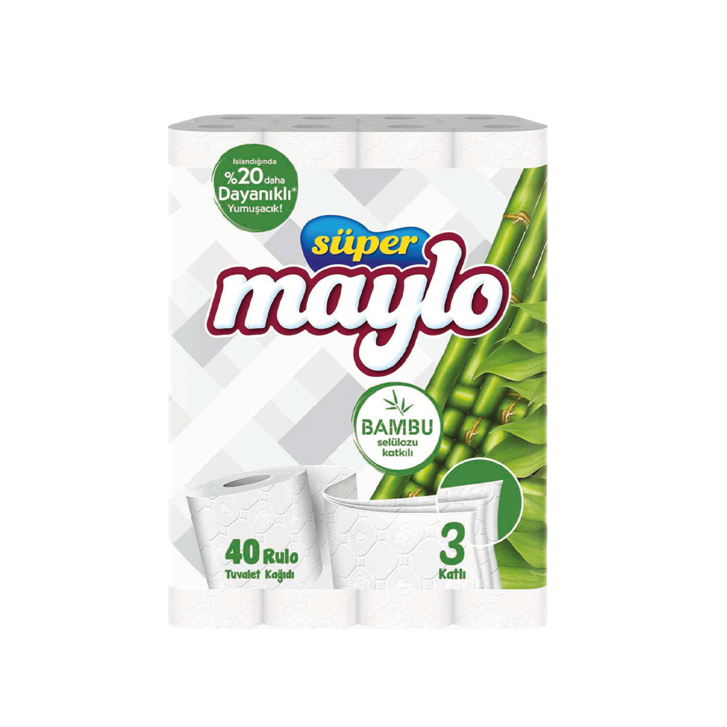 MAYLO BAMBU TUVALET KAĞIDI 3 KATLI 40'LI