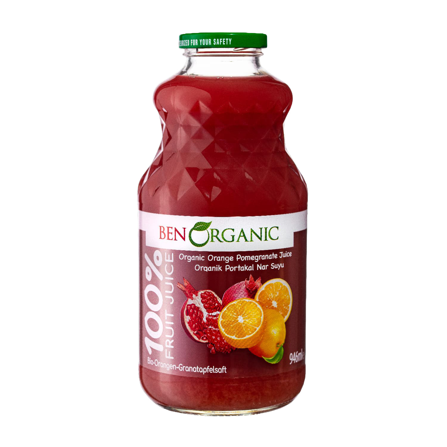 ORG.BENORGANİC PORTAKAL NAR SUYU 946 ML