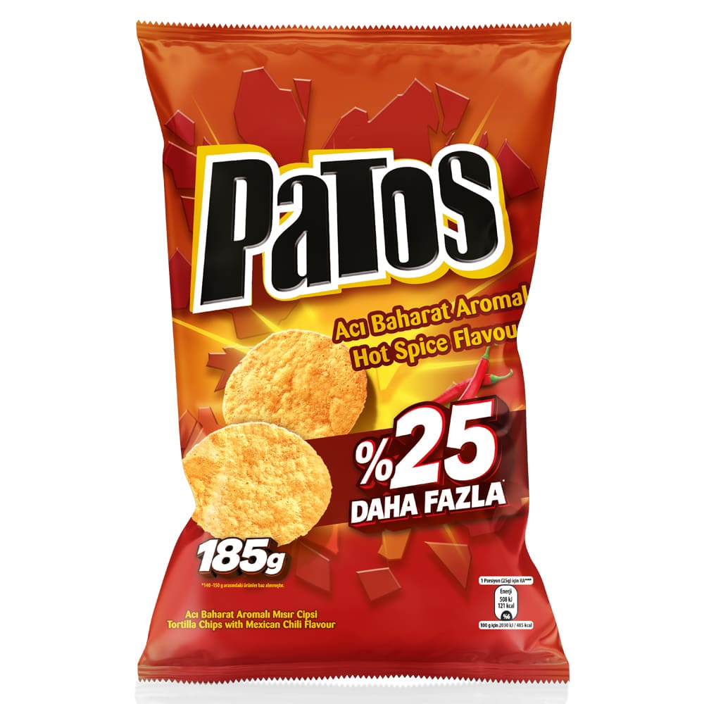 PATOS ACI BAHARAT AROMALI MISIR CİPSİ 185 G
